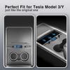 For Tesla Model 3 Y 2025 27W Quick Charger USB Shunt Hub Intelligent Docking Station Car Adapter Powered Splitter Extension gift