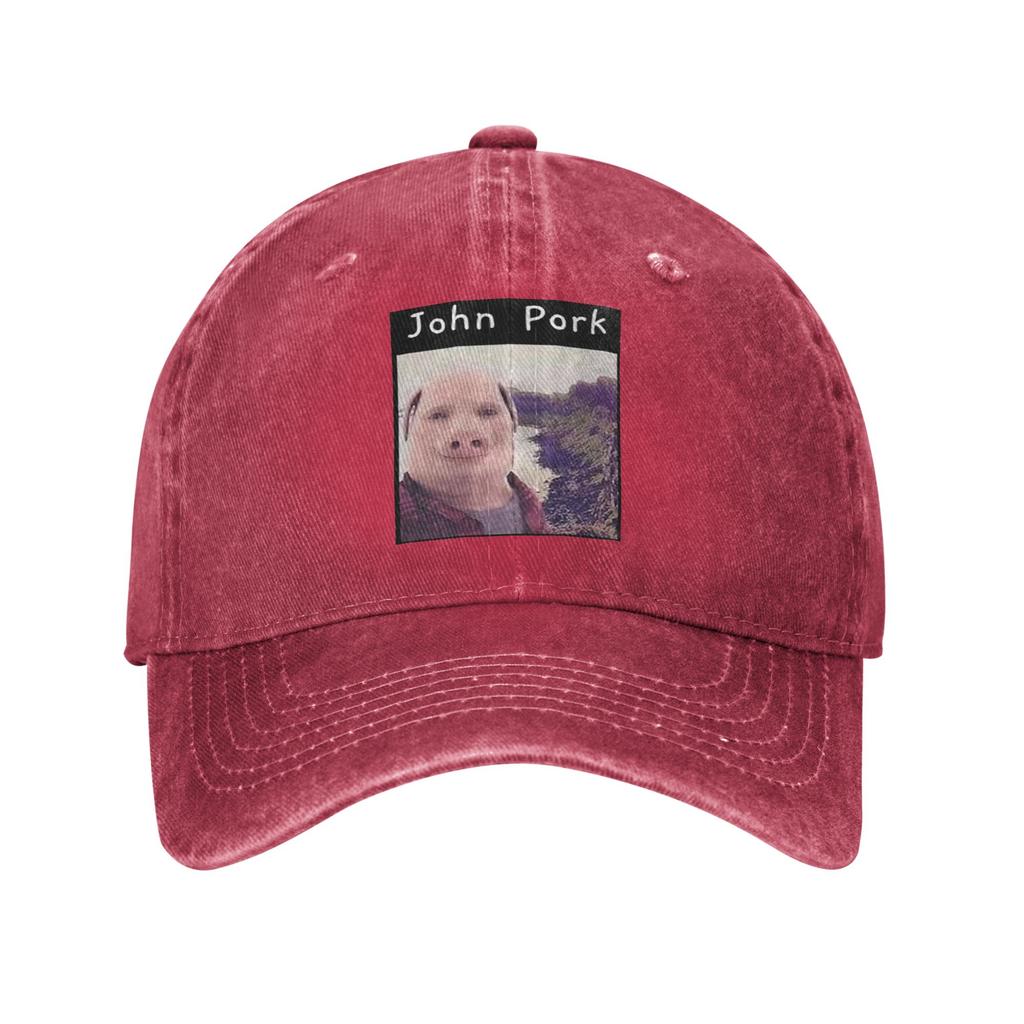 John Pork Is Calling Denim Cap Casual Baseball Caps Adjustable Hat Summer Unisex Baseball Hats