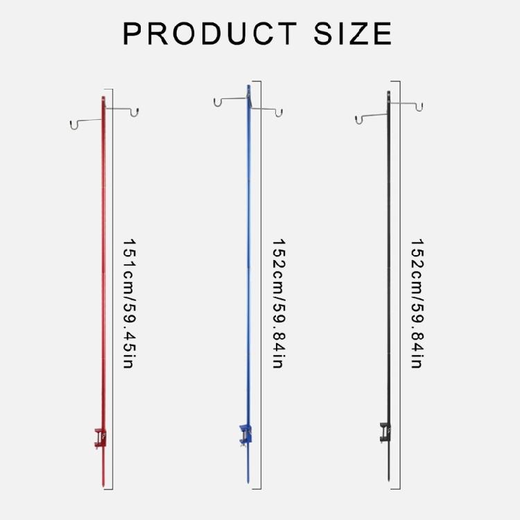 Light Weight Folding Table Light Stand Portable Camping Light Stand Detachable Lamp Holder for Outdoor Camping Lights