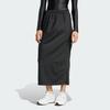 Adidas Firebird Minimalist Style Solid Color Energetic Personality Zipper Midi Casual Skirt Women Skirts Black IW5518