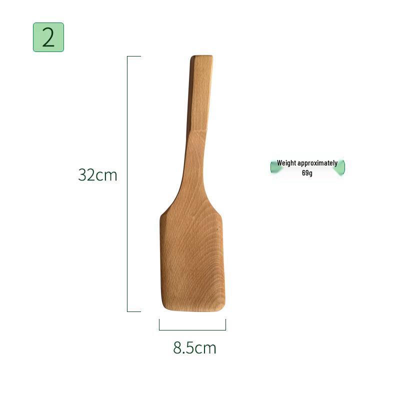 ZISIZ Beechwood Handle Kitchen Utensils