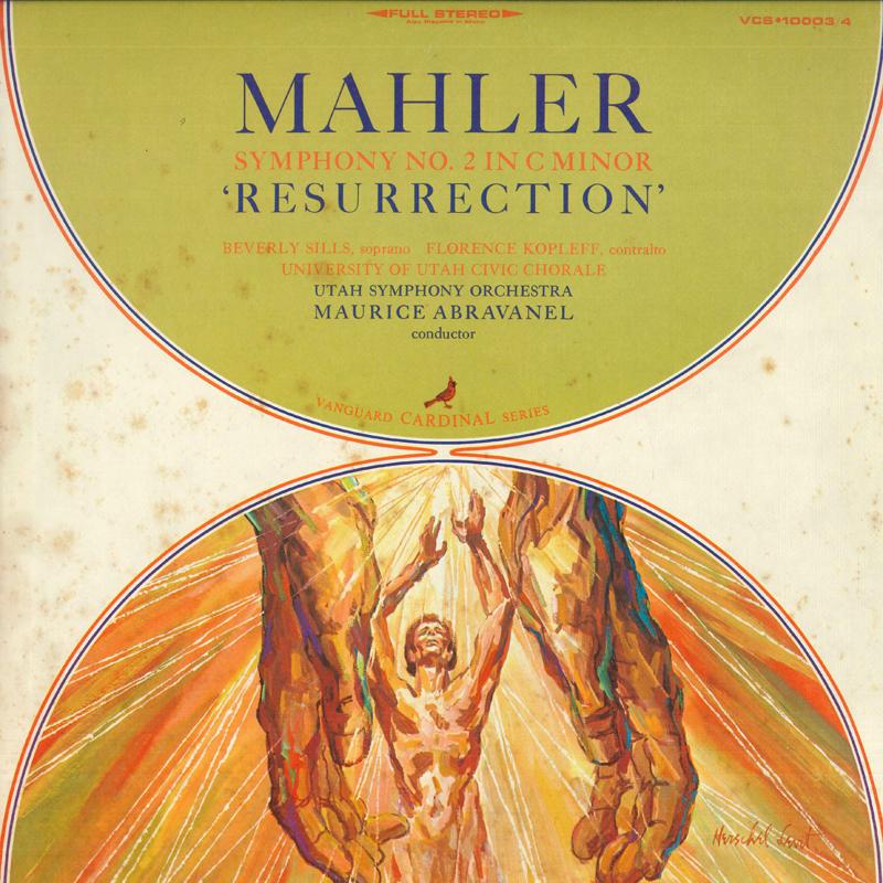LP Record MAHLER, BEVERLY SILLS, FLORENCE KOP - Symphony No. 2 In C Minor Resurrect VCS100034 VANGUARD 1967 US Classical Used
