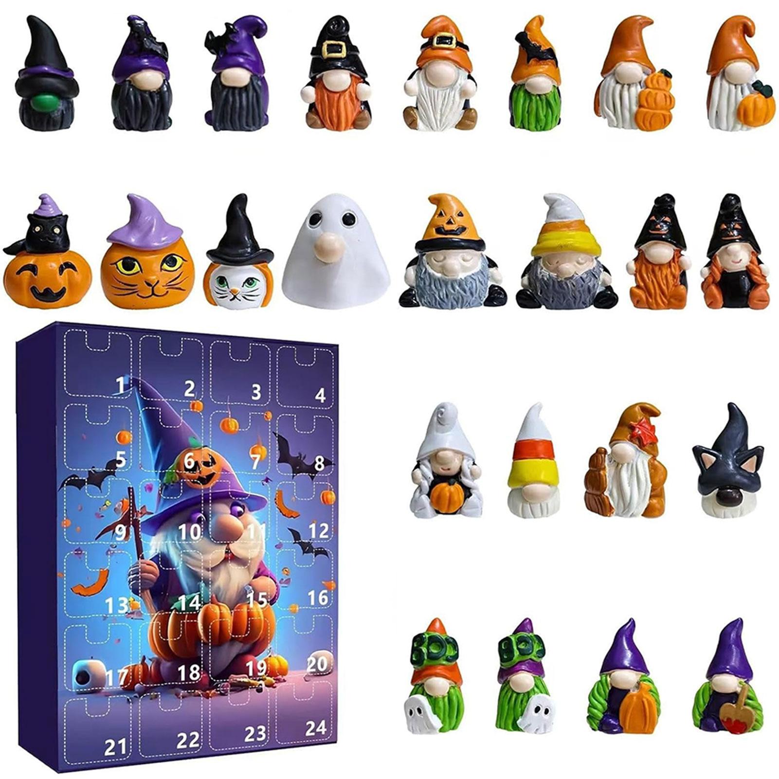 

For Halloween Advents Calendar Fashion Countdown Collectible Figures Kit For children s Bedroom Nightstand Decor