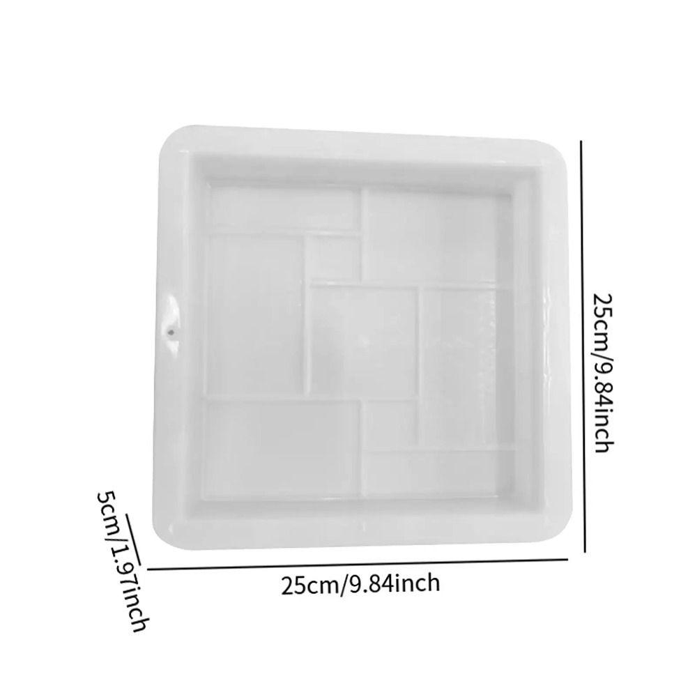 1Pcs Fish Scale Pattern Paving Brick Mould 25x5cm Reusable Stepping Stone Paver DIY Plastic Walkway Brick Mold