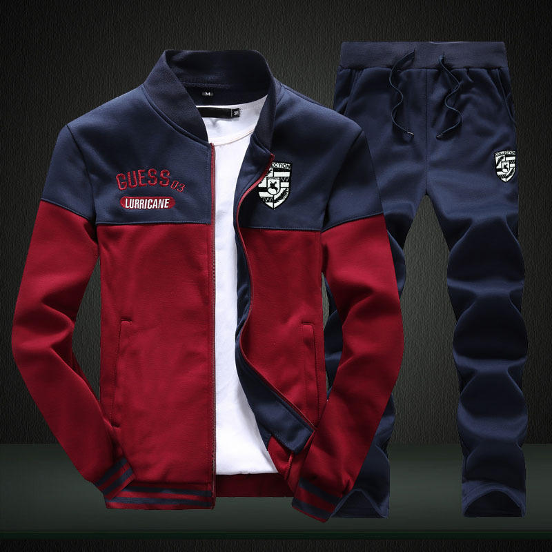 Herr Casual Sportdräkt Vår Höst Ny Koreansk Trendig Ytterkläder Sweatshirt Sportkläder Moderiktigt Far-barn Set