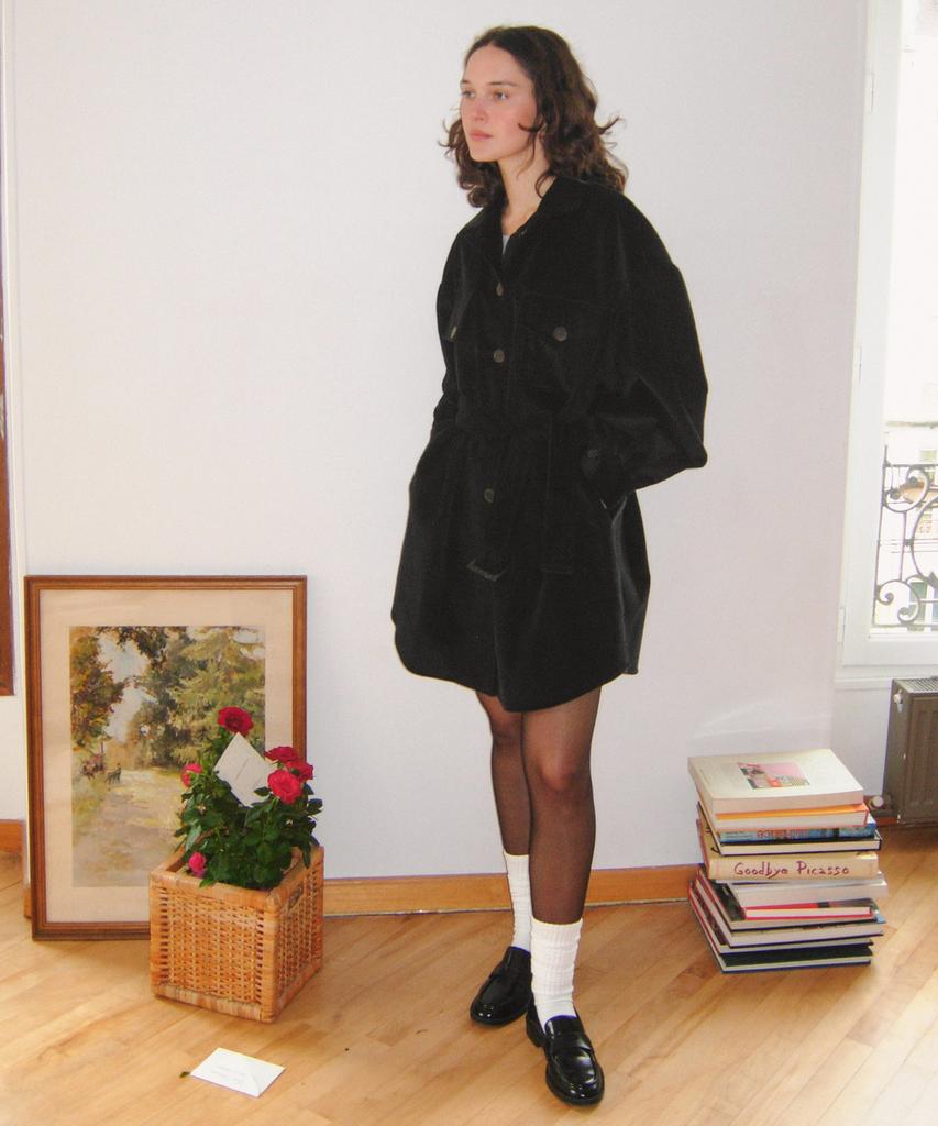 Hakesh 2Way Corduroy Dress_Black