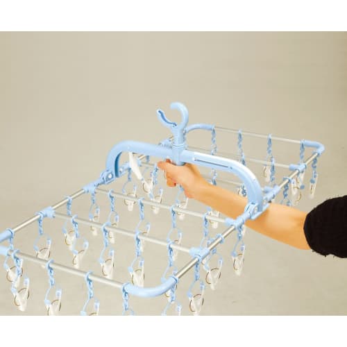 Twinmall Shine Life Horizontal Aluminum Hanger, 40 Pinch, Blue, SL-01