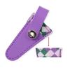 DIY Art Embroidery Scissors Storage Case PU Leather Colorful Scissors Sheath Protective Cover Household Dead Skin Tweezers Cap