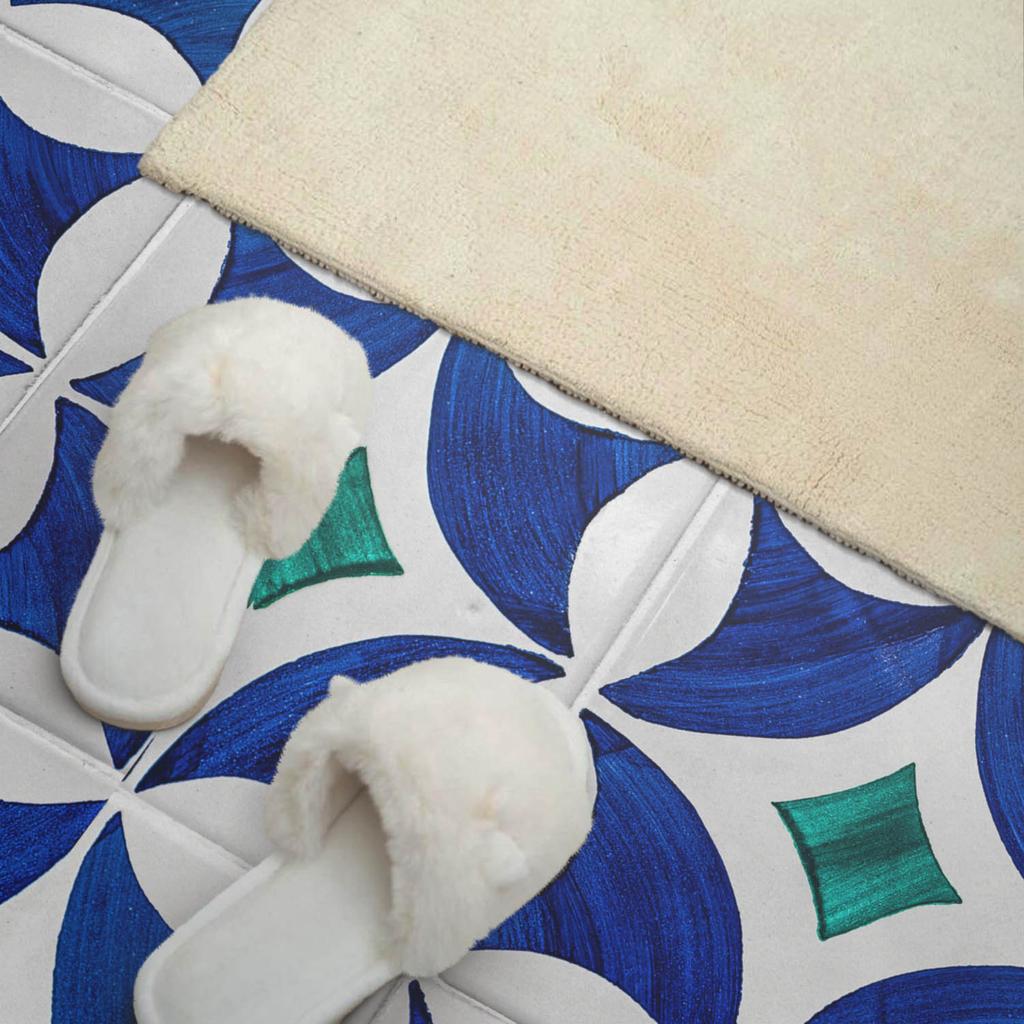 Self-Adhesive Vinyl Panel With Print 120x60 Cm Geometric Tile Patterns