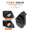 Men's Casual Breast Bag, Trendy Oblique Span Bag, Multi-layer Oxford Cloth Large-capacity Breast Bag.