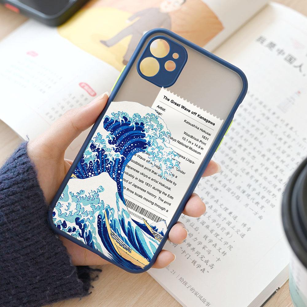 Fashion Japan The Great Wave Off Kanagawa Phone Case For iPhone 15 14 13 12 11 Pro Max Mini XS X XR 7 8 Plus Cover Art Fundas