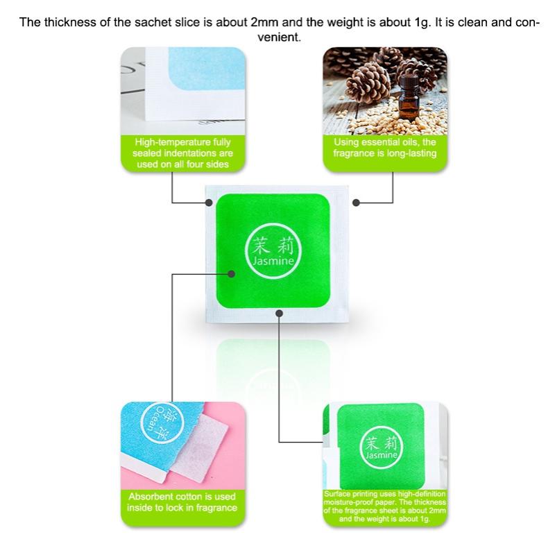 200Pcs Car Air Freshener Sachets Shoe Deodorizer Bag Wardrobe Fragrance Closet Home Fragrance Sachets Compact And Portable