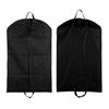 Black Garment Bag with Zipper for Suits and Coats - Customizable Logo, Non-Woven Fabric, In Stock