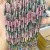Natural Tourmaline Faceted Square Beads for DIY Handmade Bracelets