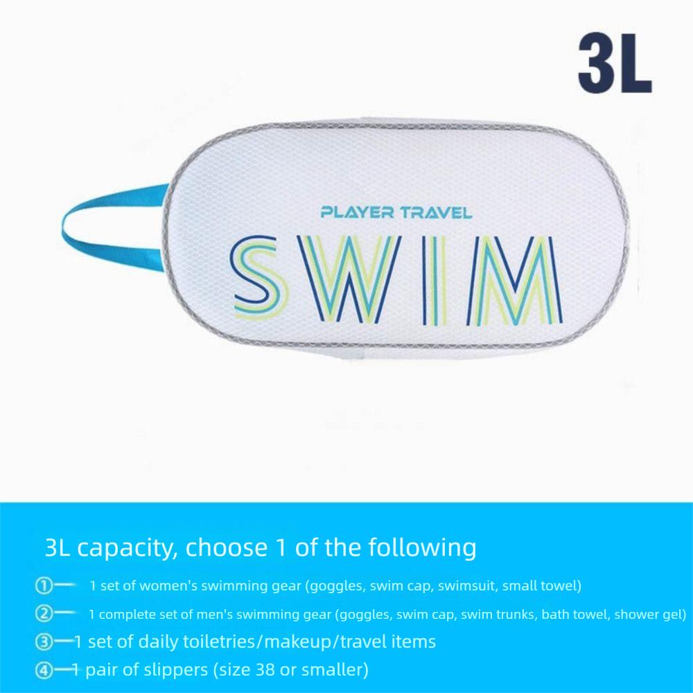 Waterproof Toiletries Bag Dry Wet Separation Pool Waterproof Storage  Bag  Swimsuit Bag