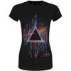 Pink Floyd Dark Side of The Moon Splatter – Women's T-Shirt, Black