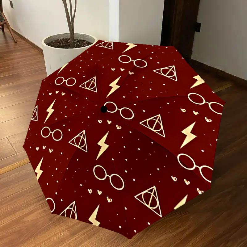 1PC Glasses Lightning_bolt Umbrella-8-Rib Reinforced, Automatic Open, Lightweight & Durable, Cute Fashion Accessory for Outdoor, D2617
