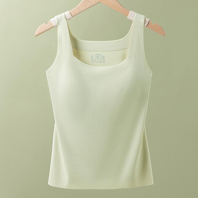 

Новый стиль бюстгальтера-топа для женщин с подкладками для груди, широкими плечами и спинкой 4XL светло-зеленый