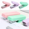 Candy Color Small Stapler Metal Manual Binding Tool Portable Bookbinding Machine  School Office