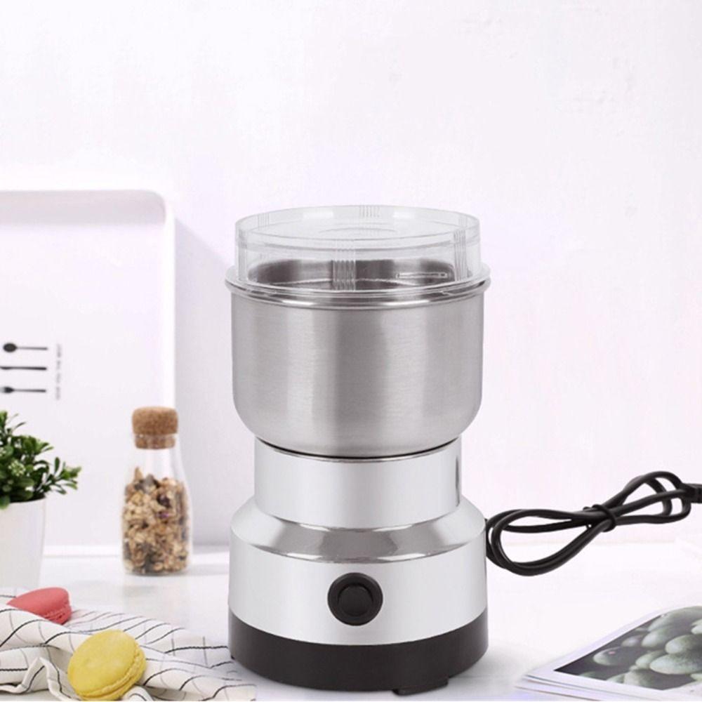 Stainless Steel Electric Coffee Grinder 4 Blades Grain Mill Spice Pepper Grinder  Nuts