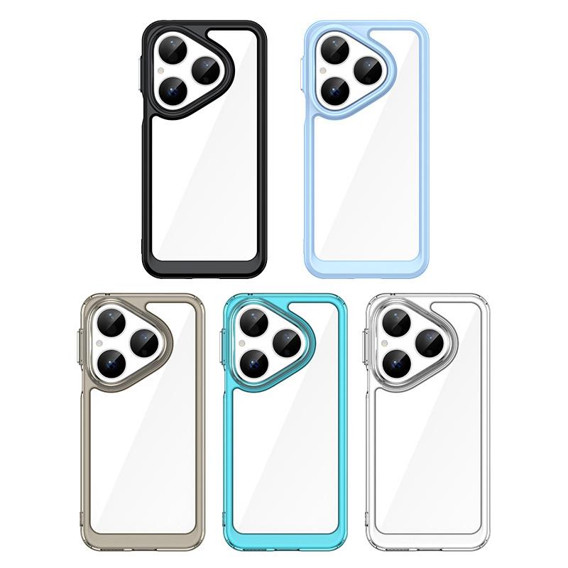 For Huawei Pura 80 Case Huawei Pura 80 Cover TPU Border Acrylic Backplane Bumper Protective Phone Cases For Huawei Pura 80 Funda
