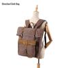 Retro Washable Canvas Backpack: Large Capacity Convertible for Laptop, Casual Travel, and Outdoor Adventures