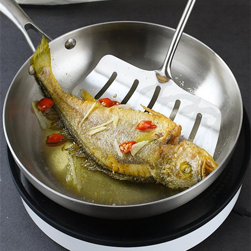 New Frying Pan 304 Stainless Steel Cooking Pots for Kitchen Professional Grade Pans for Cooking Tools Pot 22cm 24cm 26cm 28cm