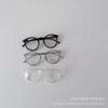 ins style children's fashion round frame flat glasses, spring new boys and girls outdoor versatile concave glasses