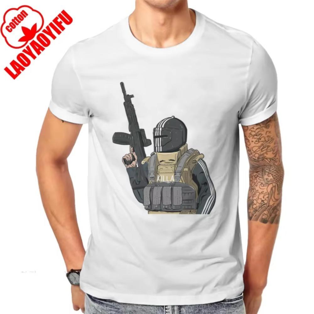 

Men Clothes Killa Escape From Tarkov Game T Shirt Women Men Summer Vintage Fashion Oneck Graphic Tshirts Ropa Mujer Unisex Tops S
