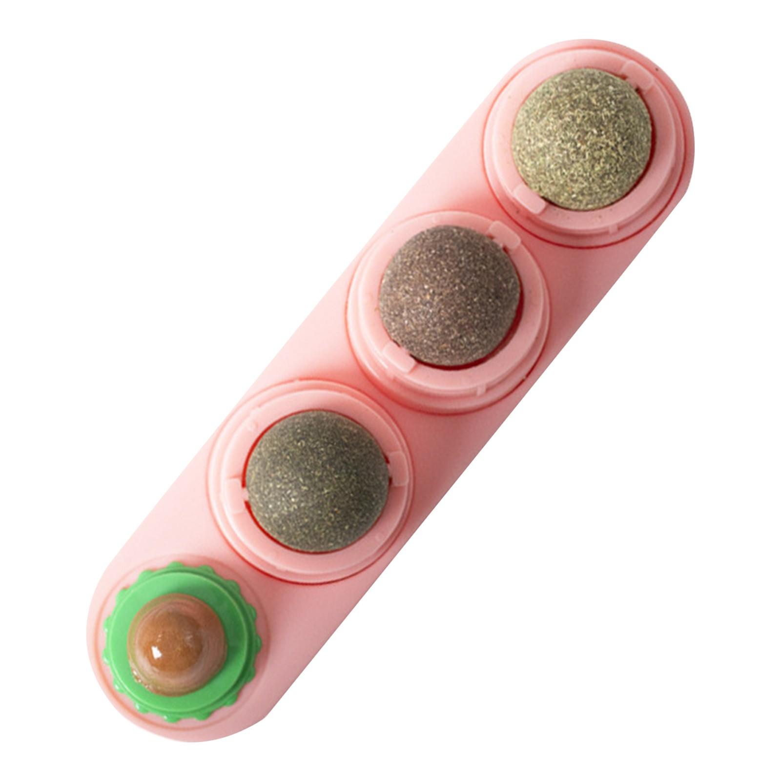 

Шарики из кошачьей мяты - Шарики из кошачьей мяты, которые прилипают к стене - Полезные жевательные и облизываемые закуски для котят - Интерактивные игрушки для кошек, которые помогают им справиться с беспокойством розовый