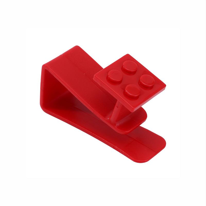 Block Shaped Cartoon Door Hooks Garbage Bag Kitchen Plastic Bag Hook Hanging Handle Bag Behind Cabinet Door Hook