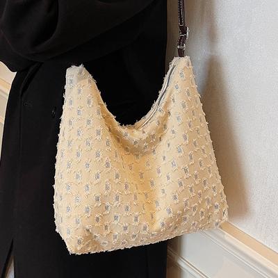 Geantă de mână pentru femei, geantă de mână de mare capacitate, geantă de mână pentru navetiști, geantă crossbody pentru femei, stil coreean, cu buline, pentru studenți și studenți