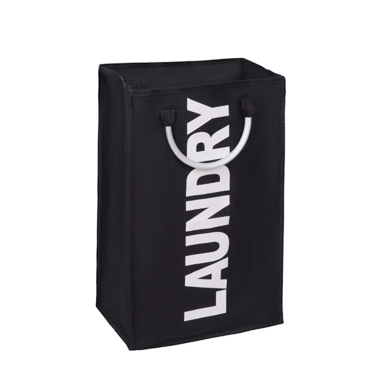 

Oxford Fabric Laundry Hamper - Foldable Dirty Clothes Basket with Handles Minimalist Storage Bag for Home Organization чорний