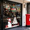 Christmas Decoration Scene, Christmas Snowman Store Window, Window Sticker, Static Electricity Sticker