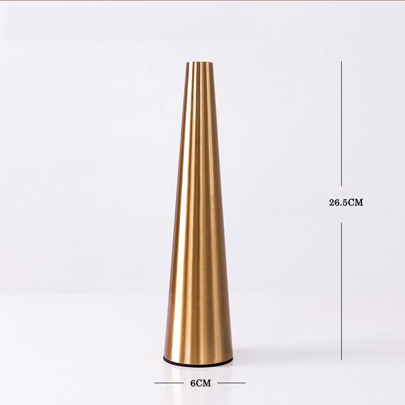 

Narrow Mouth Vase Tabletop Vases Modern Minimalist Fashion Ornaments Crafts Decorative Stainless Steel Vase Metal Flower Vases