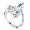 925 Silver Open Ring Gold Color Rotate Star Wing Ring For Men Woman Trendy Styles Yoof Gift Fahsion Jewelry