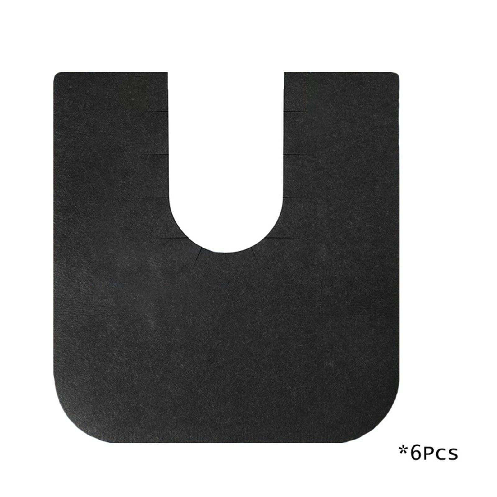 

Универсальные коврики для туалета с закругленными краями, абсорбирующий коврик для приучения к туалету для детей, универсальные защитные накладки для ванной one size чёрный