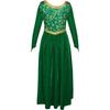 Monster Shrek Cos Costume Green Dress Fiona Princess Dress Cosplay Stage Performance Costume