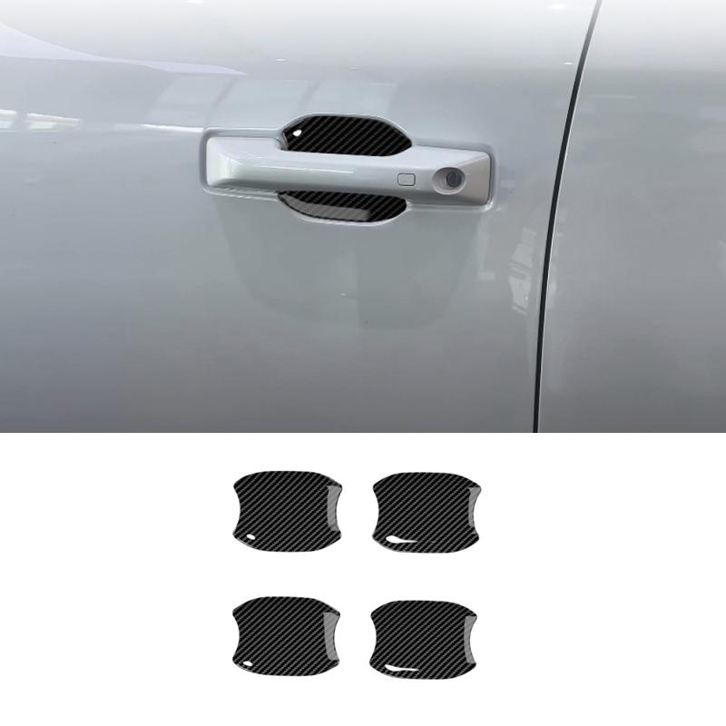 For BYD Shark 6 2024 2025 ABS carbonfiber door handle door bowl catch ert exterior decorate sticker Exterior Accessories