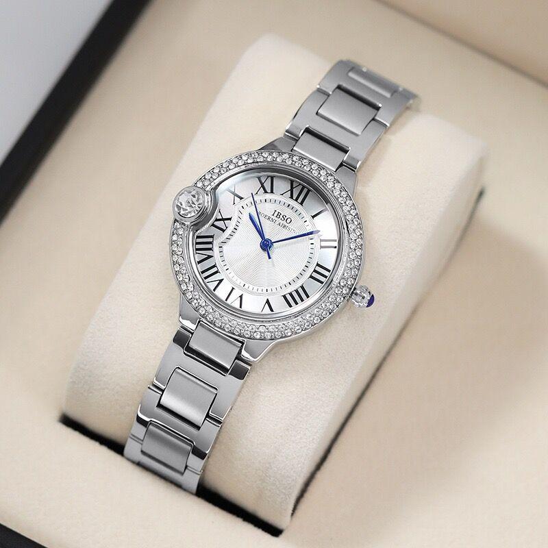 Women S Watch Steel Belt Roman Scale Diamond-Encrusted Watch Women S High Value
