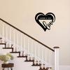 Heart Shaped Metal Wall Art Iron Love Decor for Home Special Occasion