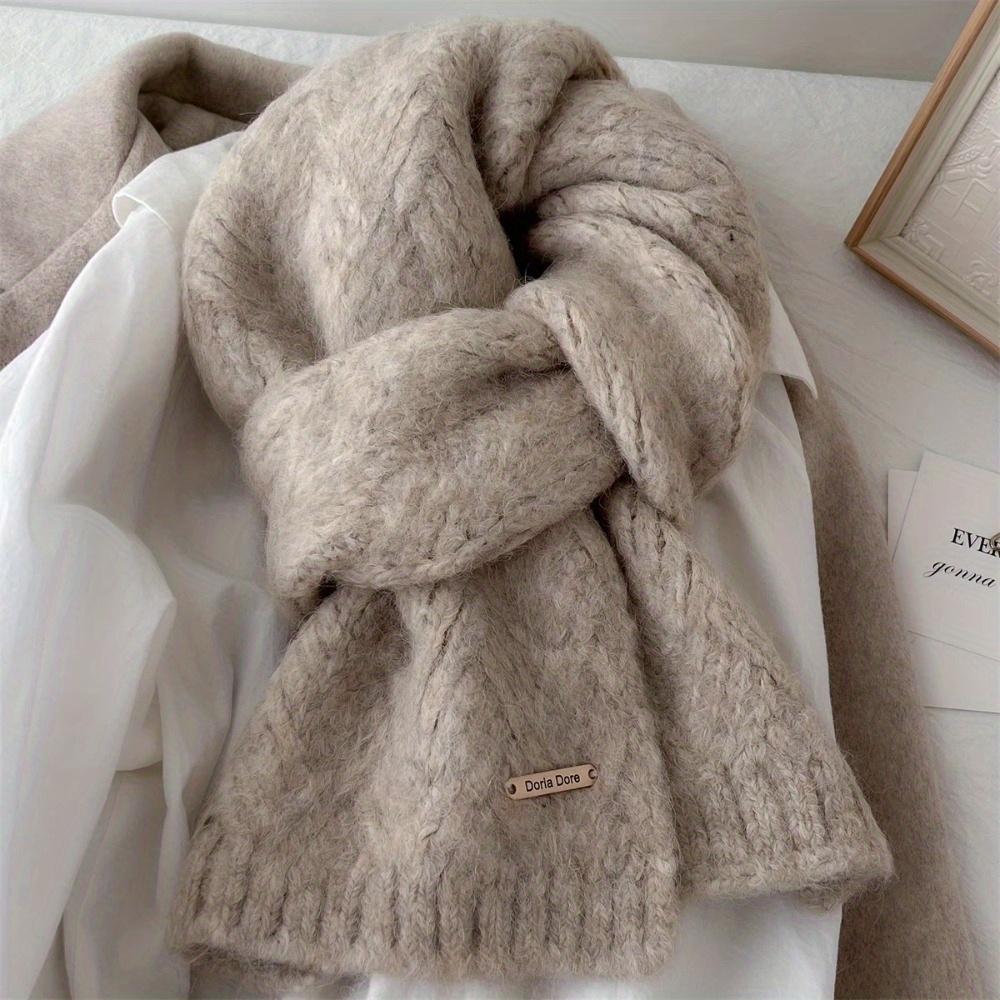 omen's  Scarf - Winter Warmth,Soft Breathable & Windproof,Embroidery/Textured Design, Stylish Bohemian Chic Winter Scar