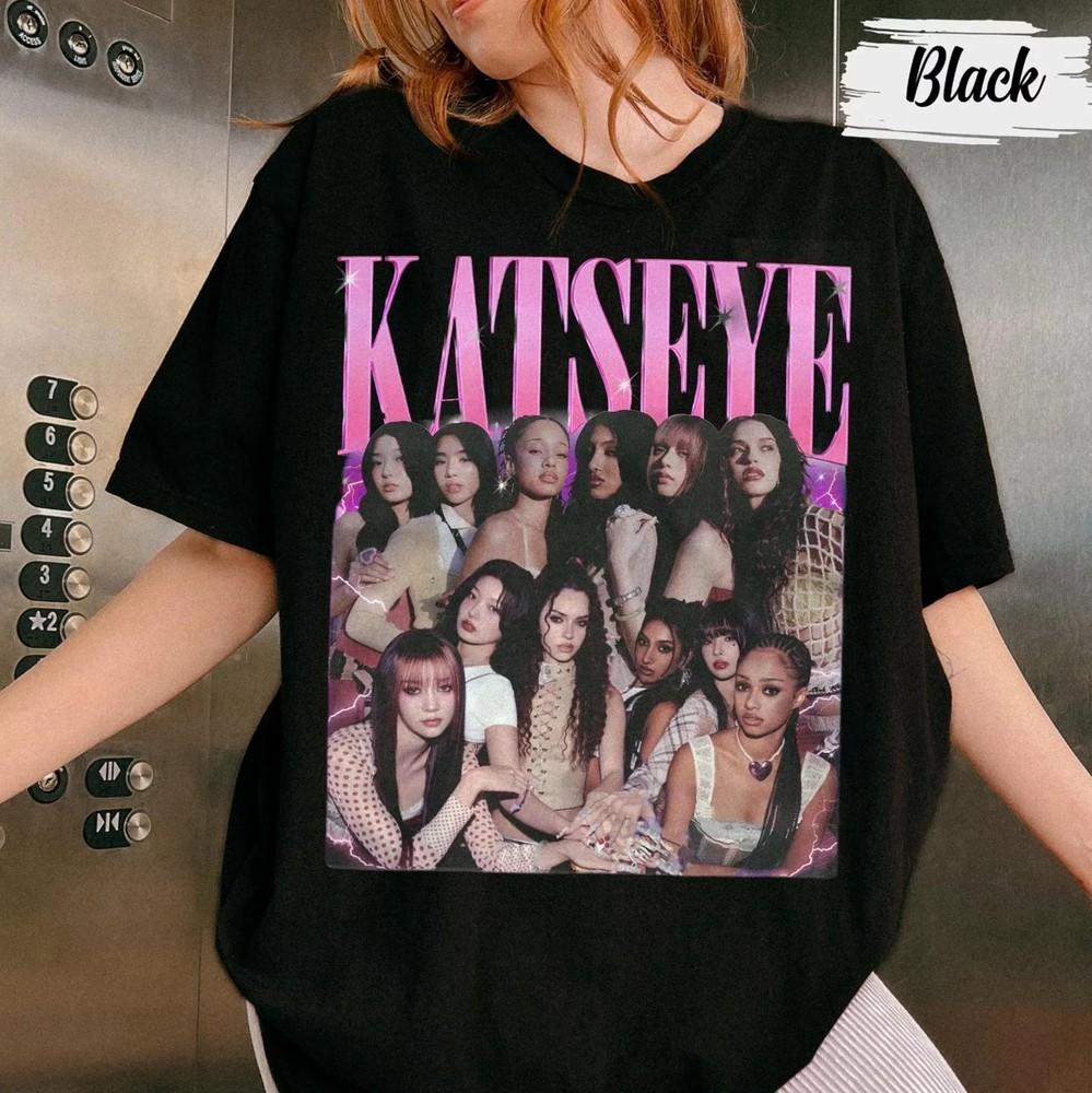 Katseye Shirt the Beautiful Chaos Tour 2025 Shirt Katseye Girl Group T-Shirt Unisex T-Shirt XL