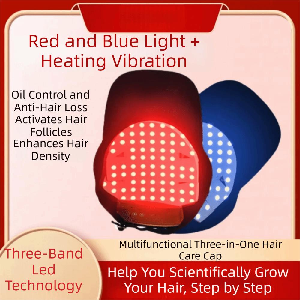 48/70 LED Hair Growth Device Red Blue Light Laser Hair Care Cap  for Men and Women