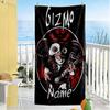 Gizmo Rocks Guitar Personalized Name Beach Towel Super Soft & Absorbent Portable for SwimmingBeachCamping Travel Beach AccessoriesGym