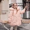 DAVE&BELLA Girls' Long Hooded Down Jacket