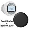 AKAMATE Boat Radio MP3 Marine Media Player FM AM Radio Receiver Waterproof Bluetooth AUX USB Widely for ATV UTV SPA RZR Stereo