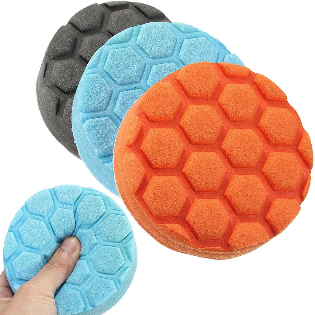 Polishing Pad Buffing Pads 3Pcs 4/5/7 Inch HexLogic Buff Buffering For Auto Car Polisher