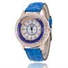 Fashion Ladies Rhinestone Quartz Watches Leather Strap Quicksand Crystal Casual Wrist Watch