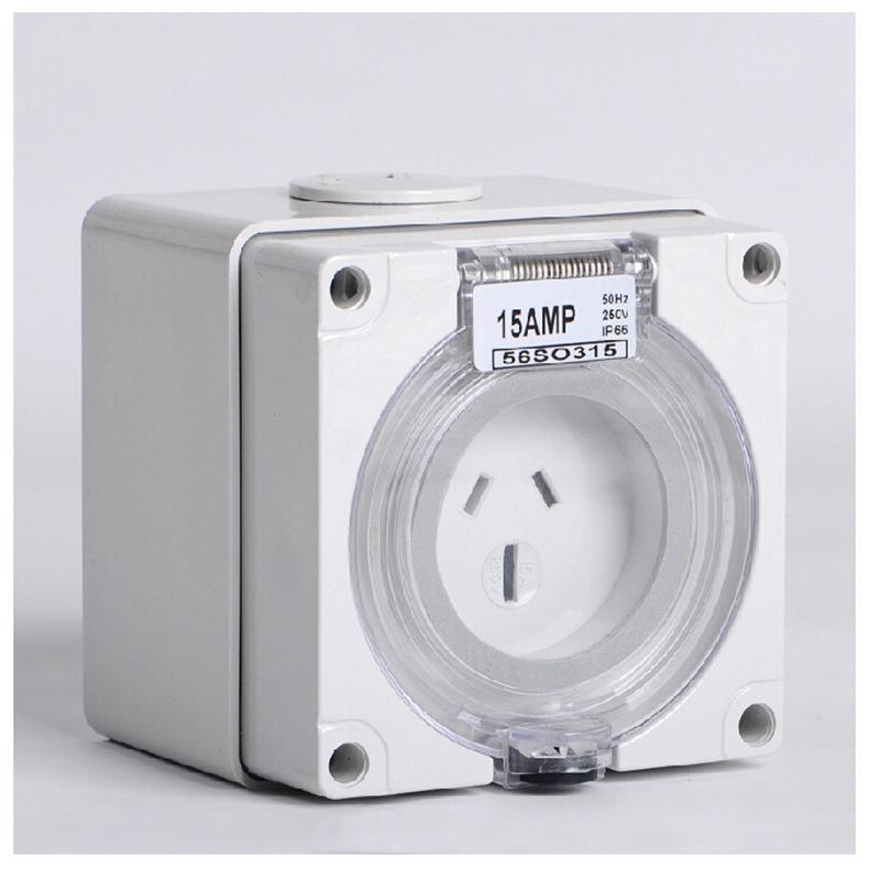 181V Weatherproof Outdoor Socket Australia Standard 1P Switched Socket for Workshop Garage